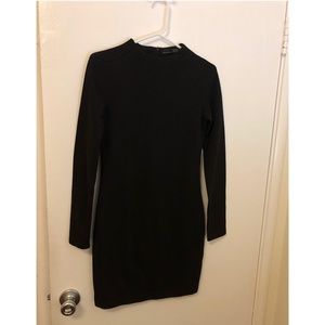 Zara W&B Collection Black Long Sleeve Dress